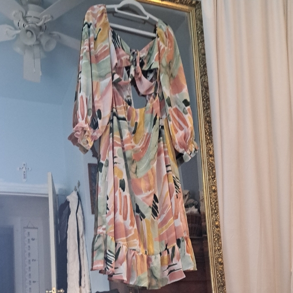 Amazon Pastel Long Sleeve Dress - Picture 1 of 3